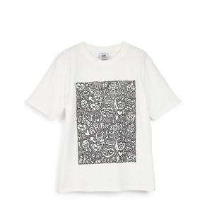 [알도]알도 본사 티굿맨02 티셔츠  화이트/블랙 ADD1A112AT122