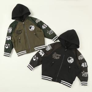 [지프키즈]와펜 배색 항공점퍼  KQ1JPU223