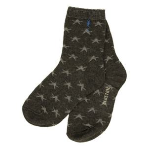 블루테일2 AZH2AS01GY 주니어 공용 그레이 별 자가드 양말 초등