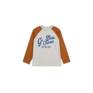 보보쇼즈 남아 그레이 TIC TAC TOE 로고 긴팔 티셔츠 B225AC019K_211