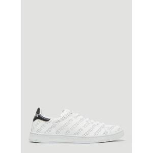 25 FW 베트멍 여성 Perforated Logo Sneakers vet0234042blk