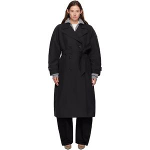 26 SS 몽클레어 여성 Moncler x EE72 블랙 제이크 트렌치 코트 252171F067000