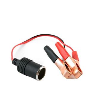 차량용 시가 전원 케이블 Gold 배터리 +-악어 BU514