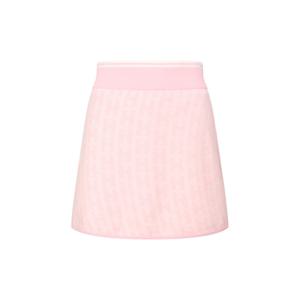 헤지스 골프 여성 25FW 핑크 여성 자카드 패턴 니트 스커트 HWSK5C611P1