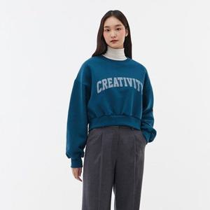 [LAP] 배색 컬러 프린트 속기모 맨투맨 AP4CTB80