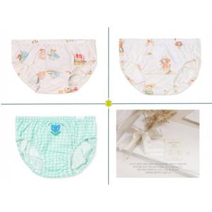 오가닉맘 래빗가든핑+벨꼬뜨니+라인체크민트여아팬티3종세트 (MKFUUP2523)