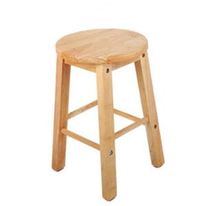 고무나무 홈바의자(소형) 나무 스툴 원목 원형 DIY 식탁 카페 화장대