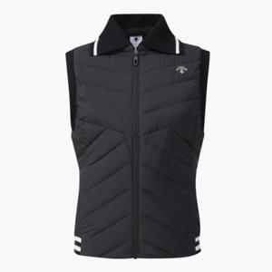 데상트골프베스트 TQT DP32WFDV91-BLKG 여성 탈부착 카라 경량 다운베스트 / BLACK