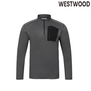 [웨스트우드]남성 봄 가을 포켓 절개 집업 등산셔츠 WO3MTTS313