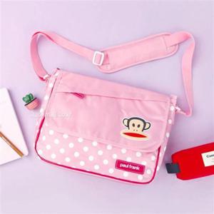 폴프랭크 캐주얼 크로스백 핑크 캐릭터 초등학생 아동 학원 어린이 크로스 숄더백 보조 가방