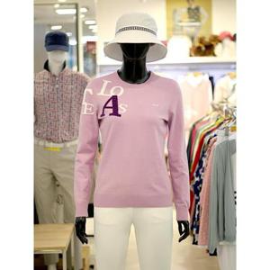 루이까스텔 세이브존03 여성 골프 가을 겨울 시그니처 원 포인트 라운드 니트 AG7LDSW902A