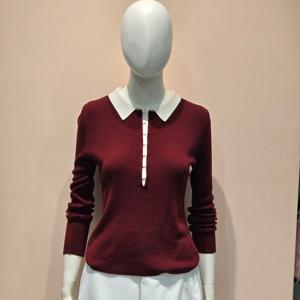 [페이지플린]카라넥 버튼 포인트 골지 니트 티셔츠 LF5CKN500M