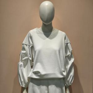 [페이지플린]퍼프소매 포인트 블라우스 티셔츠 LF5CTS008M