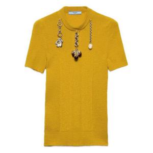 프라다 블라우스 P24V2L 17ZE F0037 SENAPE BROWN