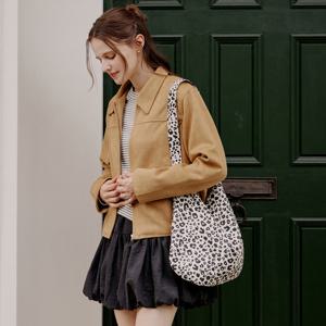 [포커스]호피 숄더 에코백 PBBF5F1AC9031