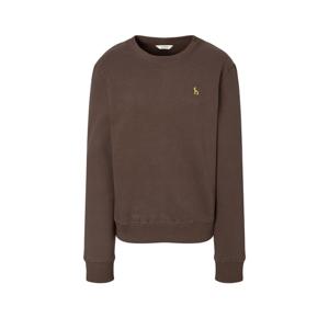 헤지스 여성 25FW 아이코닉 코튼 블렌드 기모 스웨트셔츠 브라운 HSTS5D901W2