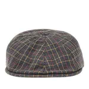 캉골 플라드 울 블렌드 플랫 캡 K4269HT GREY PLAID