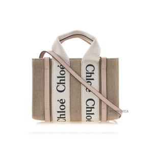 [끌로에] SS25 여성 리넨 우디 미니 토트백 CHC22AP237I26 6J5