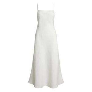 폴로 랄프로렌 리넨 민소매 미디 드레스 211965858003