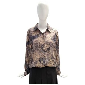 [페이지플린]카라넥 플라워 자수 긴팔 블라우스 F5CBL015