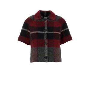 CHRISTIAN DIOR MAGLIA RED MOHAIR CHECK 514V13A4014 3889