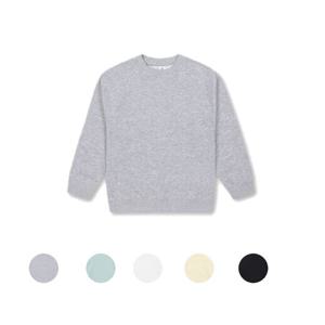 탑텐키즈 MKE1TR3001 공용 베이직 소프트 테리 솔리드 스웨트 셔츠