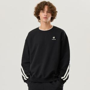 [르꼬끄]공용 선데이 맨투맨 QP323TFS91_BLK1