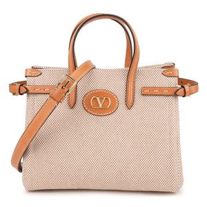라프리마 발렌티노 앙티브 캔버스 스몰 토트숄더백 7W2B0R20-EZT-R2H