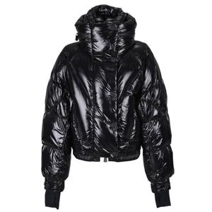 몽클레어 FLUMET 여성 플루메 후드 유광 숏패딩 블랙 1A53200 539FT 999