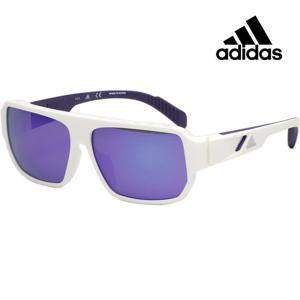 아디다스 스포츠 선글라스 화이트 퍼플 미러 레저 바이크 자전거 패션 SP0038 21Z