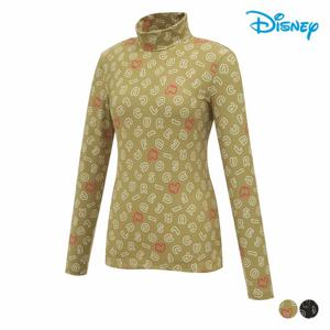 [디즈니골프]여성 알파벳 패턴 베이스레이어 긴팔 하이넥 하프넥 티셔츠 DP3LTS007