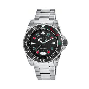 구찌 YA136221 다이브 남성 메탈 쿼츠 45mm