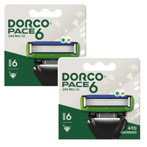 도루코 페이스6 시스템 면도날 4입x2개(총8입) 6중날 /면도기