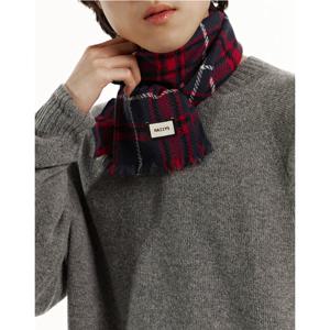 [헤지스]HJMU5F602R2_남녀공용 레드 체크 울캐시미어혼방 머플러