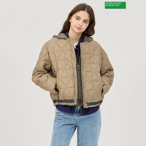 베네통 트로페 등판 강아지 덕 다운 패딩 BAPD68461