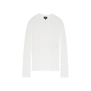 [엘러브] 샤넬 25B CC로고 리브드 롱슬리브 탑 36 5ET1528