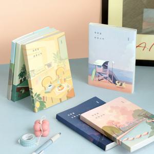 2026 하루끝 하루시작 다이어리 투명 커버 감성 일러스