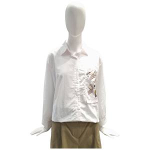 [페이지플린]카라넥 프린트 포켓 긴팔 셔츠 F5CBL501