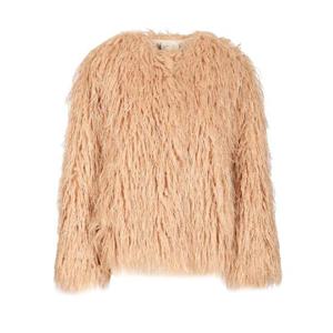 포르테포르테  Kimono jacket 퍼 자켓 FW25 14000F48A 1513 5940707 Rose