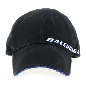 발렌시아가 로고 자수 코튼 베이스볼 캡 854036410B2 1000