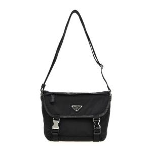 프라다 리나일론 사피아노 가죽 크로스바디 백 2VD066VOOM2DMG