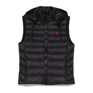 랄프로렌 후드 퀼티드 경량 조끼 211958935001 POLO BLACK