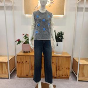 레코브 HC04 꽃자수 니트베스트 LC31EYKV602