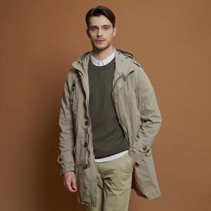 빠니깔레 가먼트다잉 롱 후드 야상 M-QBBY50