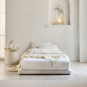 삼익가구 루네스트 무헤드 저상형 아쿠아텍스 침대(양모 라텍스 7존 독립스프링 매트리스-슈퍼싱글)