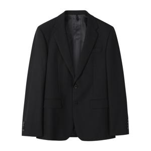 [커스텀멜로우]블랙 너비 텍스처 수트 자켓 CWFBA24101BKX