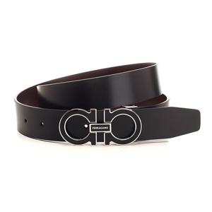 25 FW 페라가모 35mm 블랙 네로 카프스킨 간치니 리버시블 벨트 670384776399