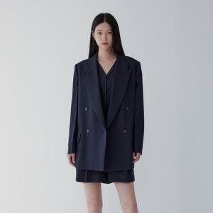 [보브]서머울 블렌드 피크트 레펠 더블 자켓7115310801Y