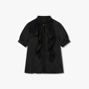 [보브]퍼프 슬리브 러플 블라우스7115360803Y