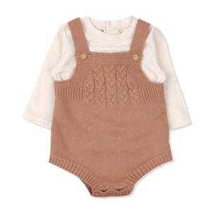 [오가닉맘]니트멜빵바디수트세트(MHFTQS02)